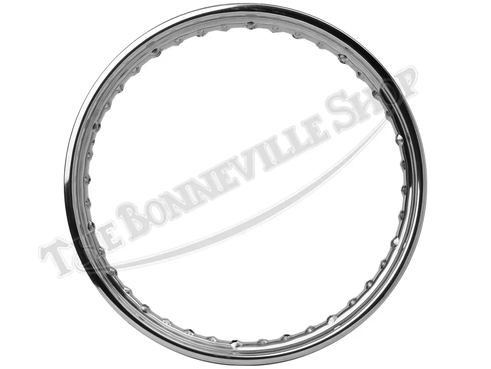 Triumph 750 TR7 T140 WM3 X 19" 40 .300 Spoke Stainless Rear Wheel Rim Disc Brake UK Made PN# 37-4243 SE