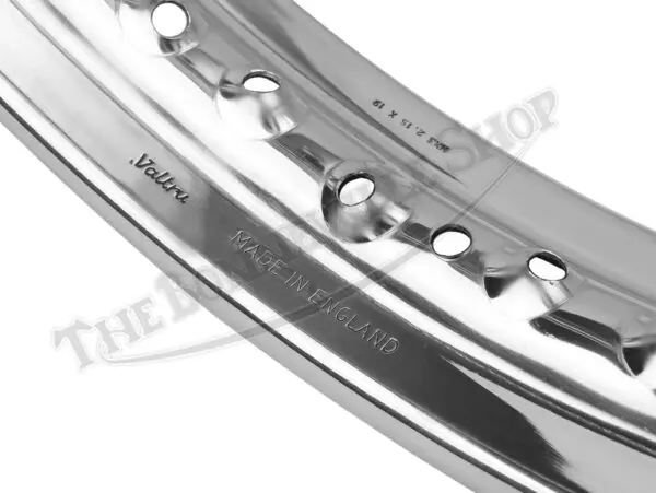 Triumph 750 TR7 T140 WM3 X 19" 40 .300 Spoke Stainless Rear Wheel Rim Disc Brake UK Made PN# 37-4243 SE