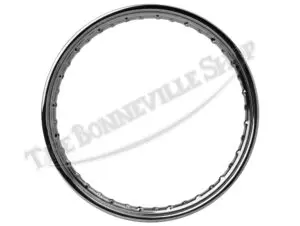 BSA A50 A65 Rim WM2-19 Rear QD Hub .250" Holes Devon Valtru Chrome 1965-1966 UK-Made PN# 67-6005 CE 65-6306 BSA A50 A65 Rim 67-6005 65-6306