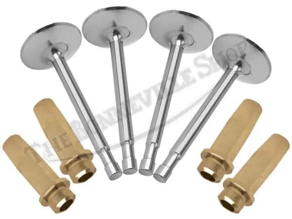 Triumph 650 750 G&S Valve and Mn-Bronze Guide Set PN# 70-2904 70-4603 70-2899 S