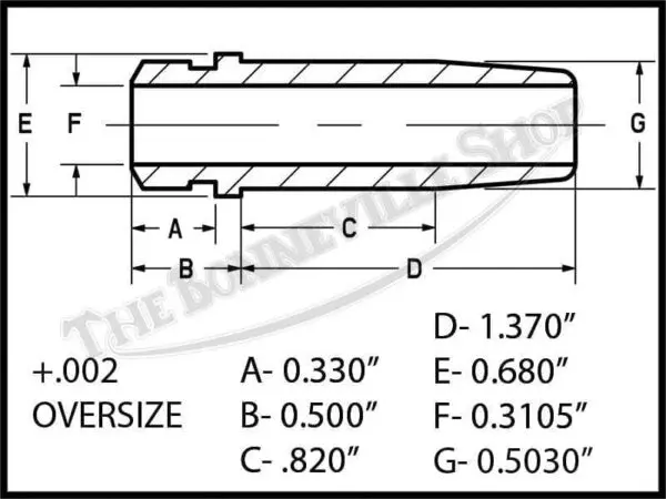 70 2899S 02 OVERSIZE TRIUMPH VALVE GUIDE 70788.1435594976.1280.1280