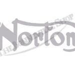 Norton Tank Decal Set Pair 750 850 Commando Silver – 06-3179 06-4882 Gas Fuel Decals – NEW OTHER