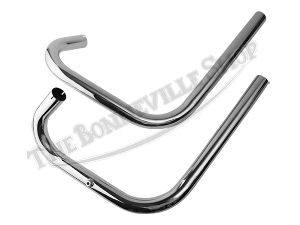 Triumph 1963-70 T120 TR6 1.75-inch UK Made TT Exhaust Pipe Set