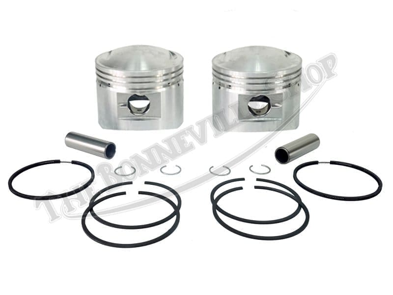 L.F. Harris ピストンセット 71-7086 1979-83 Triumph Piston Set 7.4:1 71-7086 71-7085 For T140, TR7, T140E