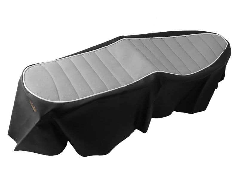 TRIUMPH 350 500 650 GRAY GREY RIBBED TOP SEAT COVER 1968-69 PN# 82-7777