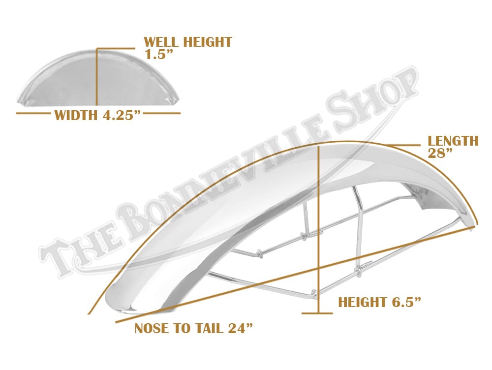 Triumph Front Mudguard Fender Stays 97-4270