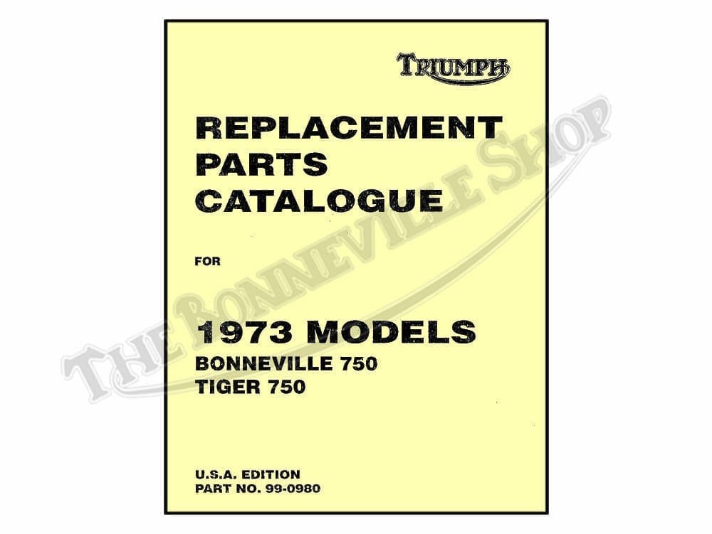 1973 Triumph T140 Bonneville TR7 Tiger Parts BookBuy Online Or Call US