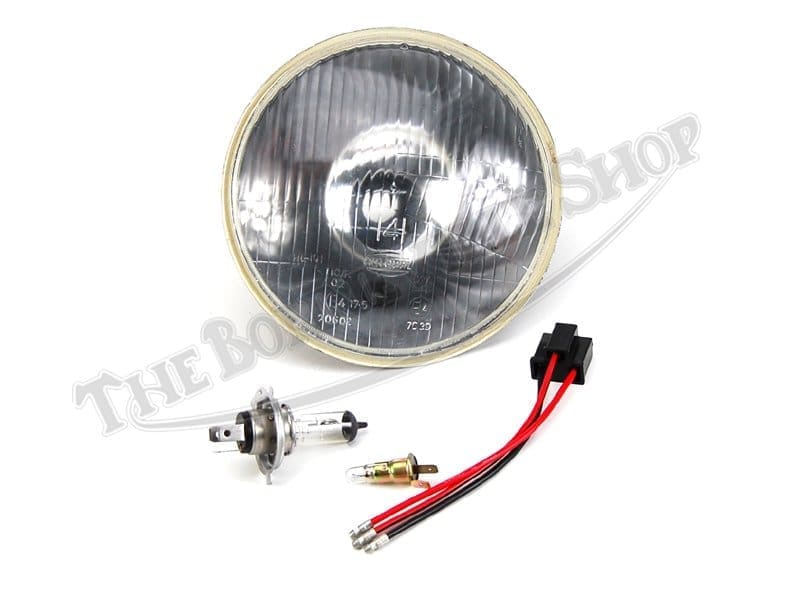 Triumph Norton BSA 7" Halogen Headlight Kit With Pilot Light