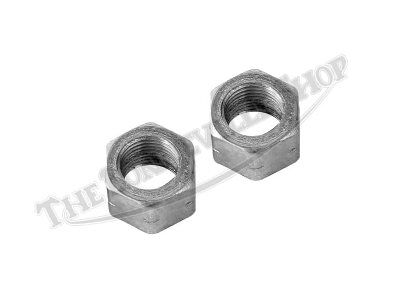 TRIUMPH 350 500 650 NUTS PAIR FORK EAR PINCH NUTS 3/8" X 26TPI CEI (2) PN 702412 E2412