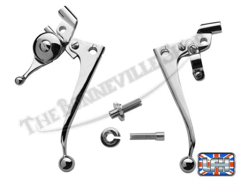 Triumph BSA Amal Chrome Clutch And Brake Handlebar Levers With Choke
