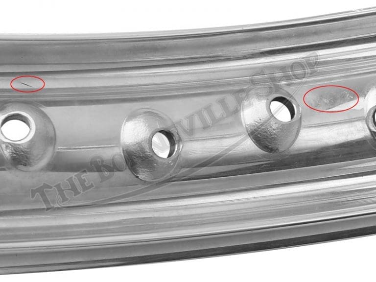 Triumph BSA Norton Excel Shouldered Valanced Alloy Wheel Rim WM2 X 19