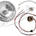 Triumph Bsa Genuine Lucas 7 H4 Wipac Headlight With Ammeter 12V 99