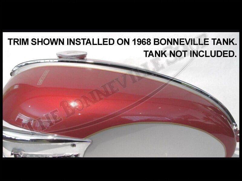 Triumph 650 T120R TR6C TR6R Fuel Tank Chrome Center Strip PN 830031