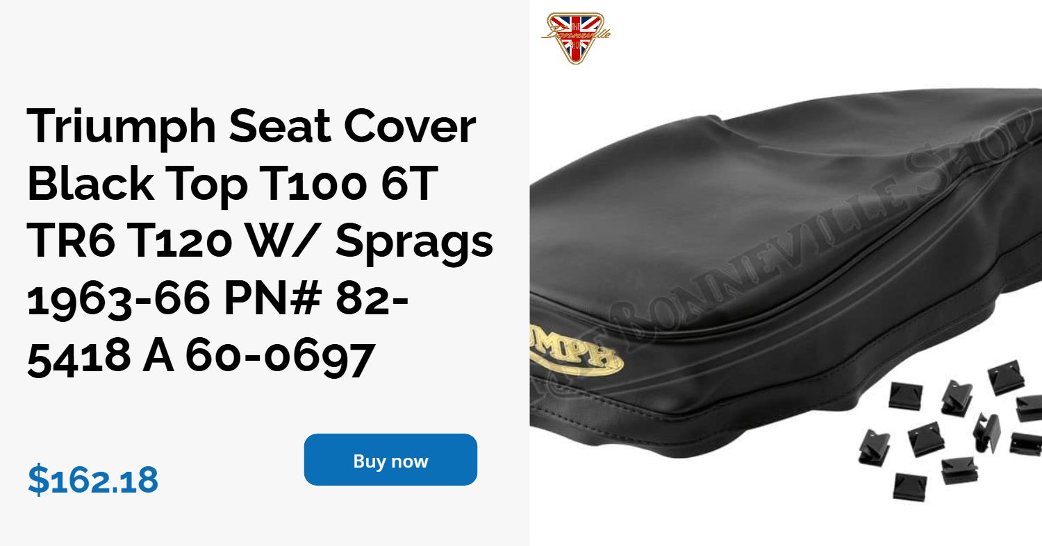 1963-1966 Triumph Smooth Seat Cover 82-5418