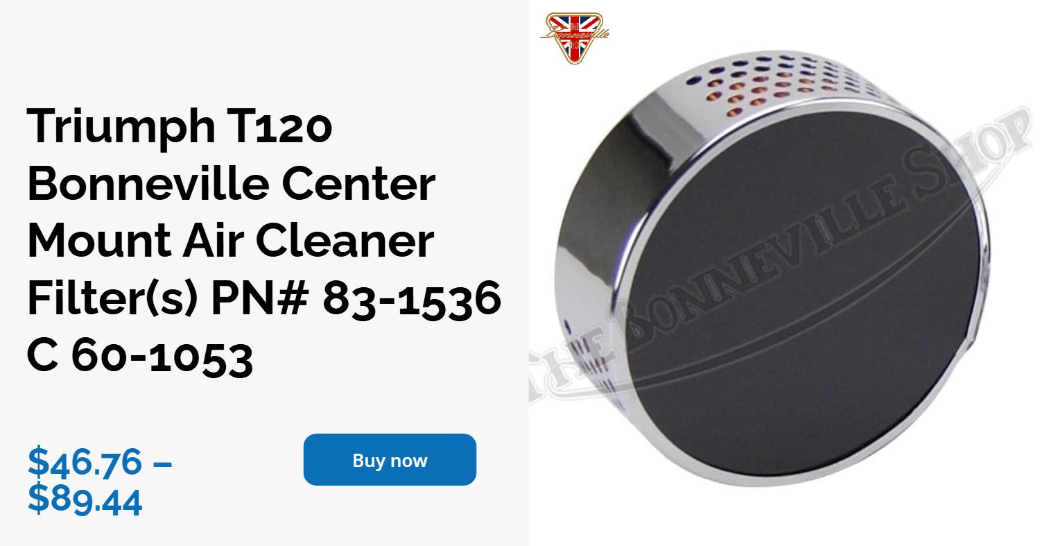 ボンネビルt120 BAAK カマンベールエアフィルター Baak Camembert air