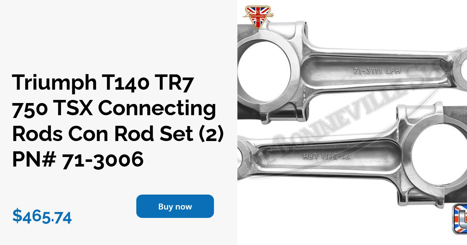 rode　11号3本 High-Quality Triumph Connecting Rods Set 71-3006