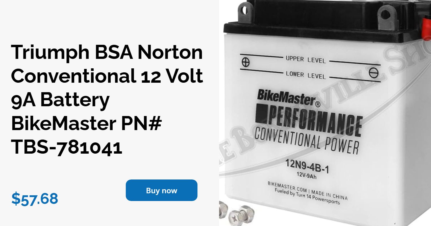 Battery For Sportster BikeMaster AGM Platinum Battery MS12-24HL-BS