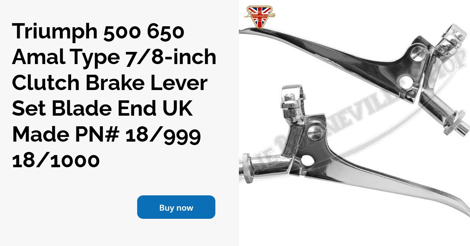 Emgo 7/8" Alloy Clutch & Brake Lever Assemblies – Fits Triumph BSA Norton Vintage Motorcycles